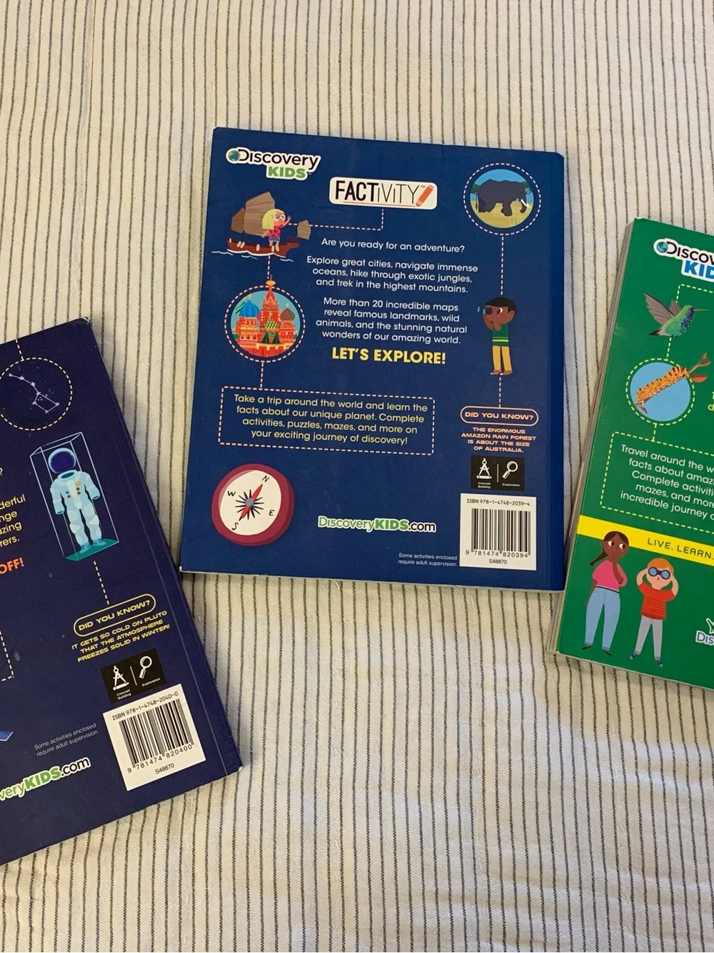 Set of 3 Discovery Kids Science Educational Activity Books